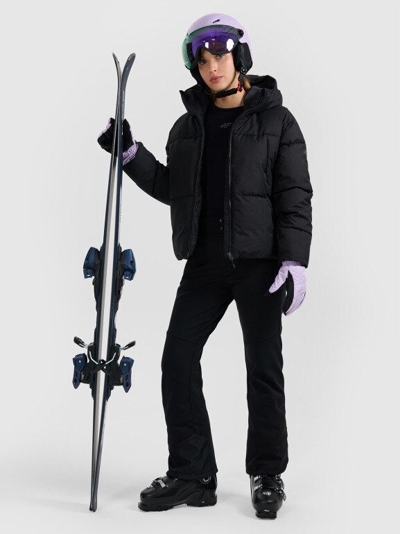 Damska kurtka narciarska 4F 4FWAW25TTJAF0808 - czarna
