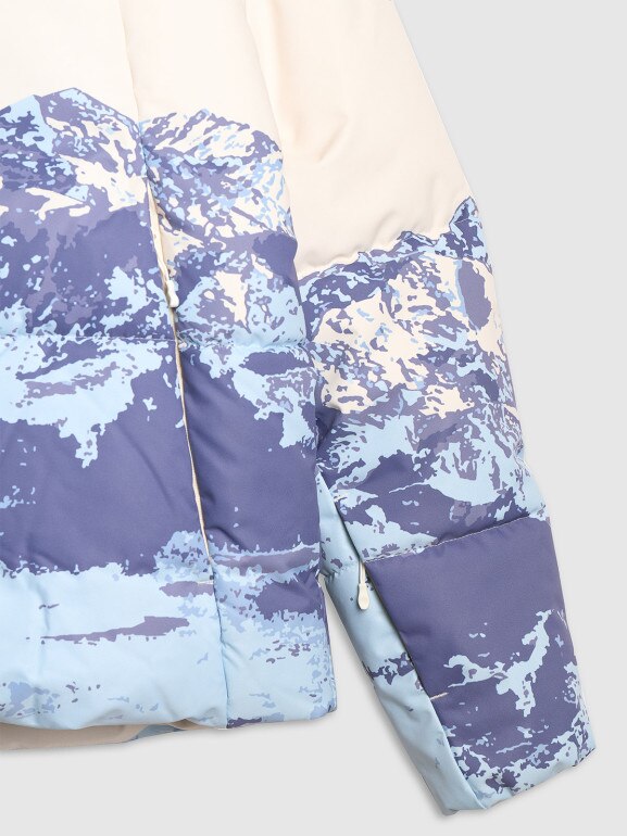 Damska kurtka narciarska 4F 4FWAW25TTJAF0808 - niebieska