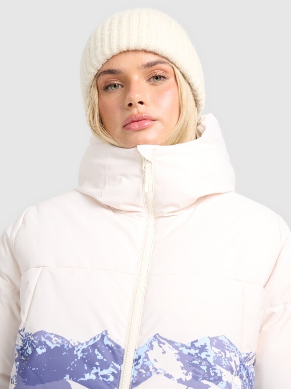 Damska kurtka narciarska 4F 4FWAW25TTJAF0808 - niebieska