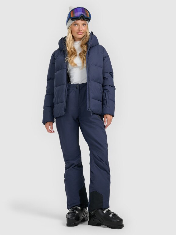 Damska kurtka narciarska 4F 4FWAW25TTJAF0955 - granatowa