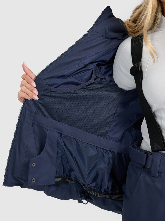 Damska kurtka narciarska 4F 4FWAW25TTJAF0955 - granatowa