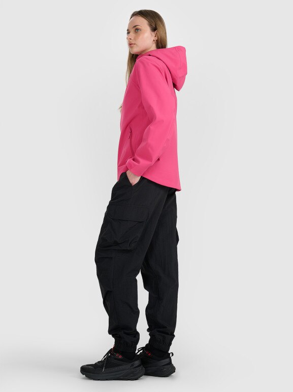 Damska kurtka przejściowa 4F 4FRAW25TTJAF0965 - różowa