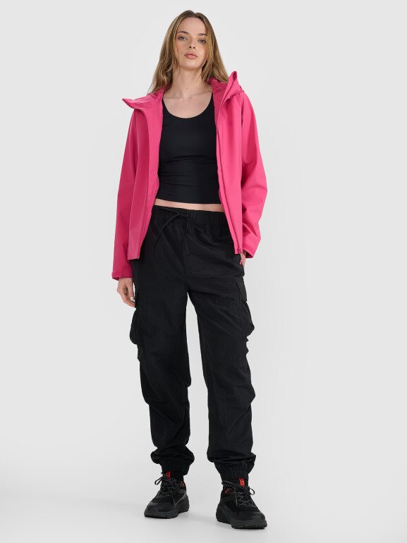 Damska kurtka przejściowa 4F 4FRAW25TTJAF0965 - różowa