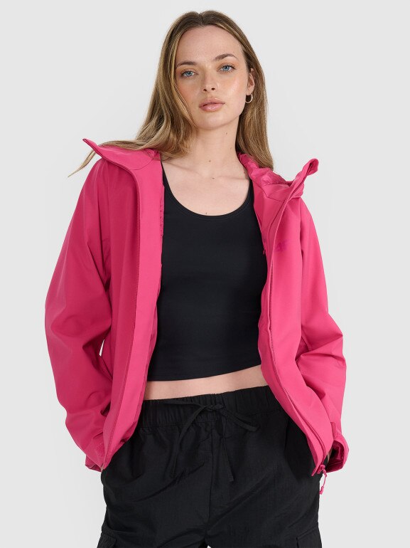 Damska kurtka przejściowa 4F 4FRAW25TTJAF0965 - różowa