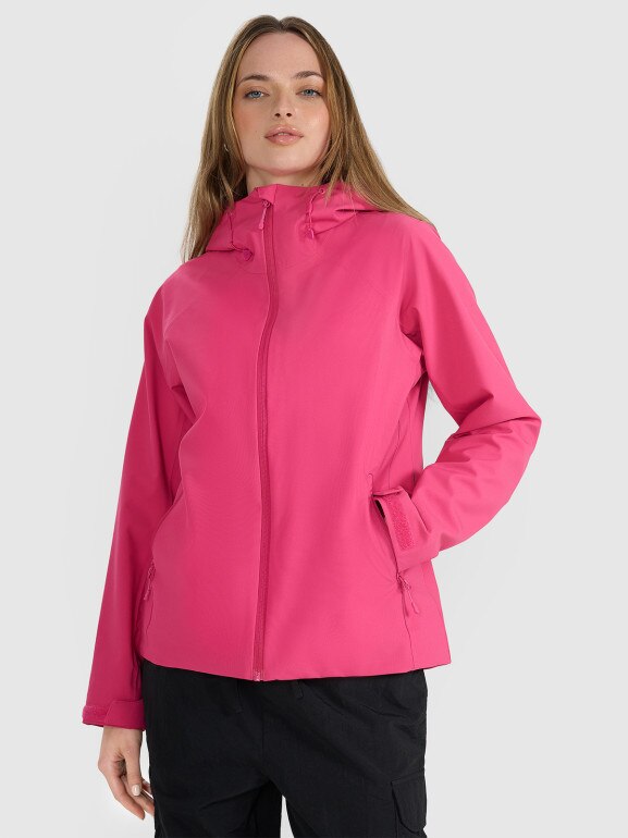Damska kurtka przejściowa 4F 4FRAW25TTJAF0965 - różowa