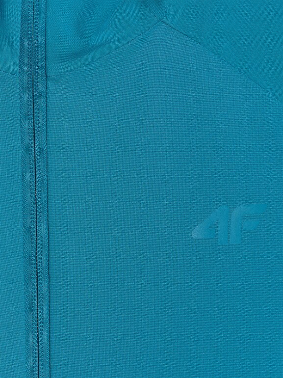 Damska kurtka przejściowa 4F 4FRAW25TTJAF0965 - turkusowa