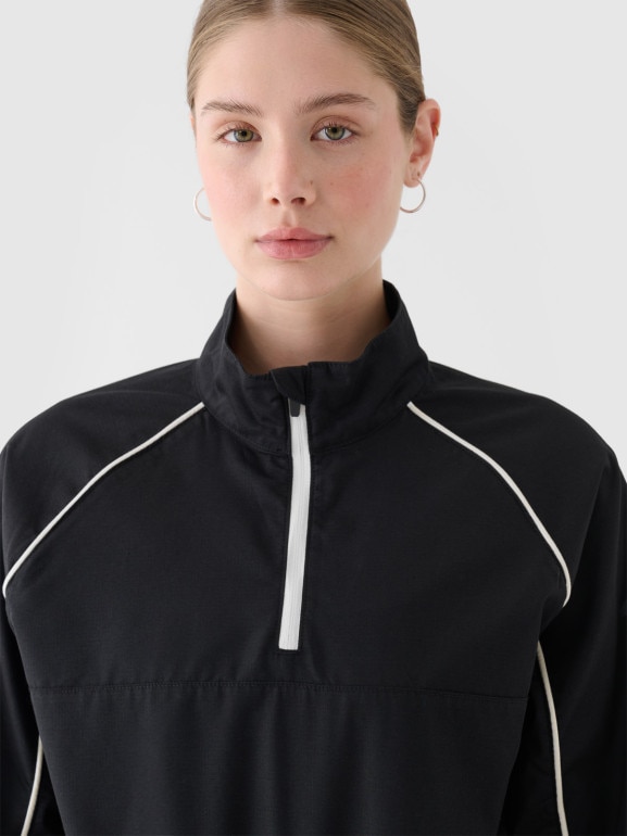 Damska kurtka przejściowa 4F 4FRSS24TTJAF0886 - czarna