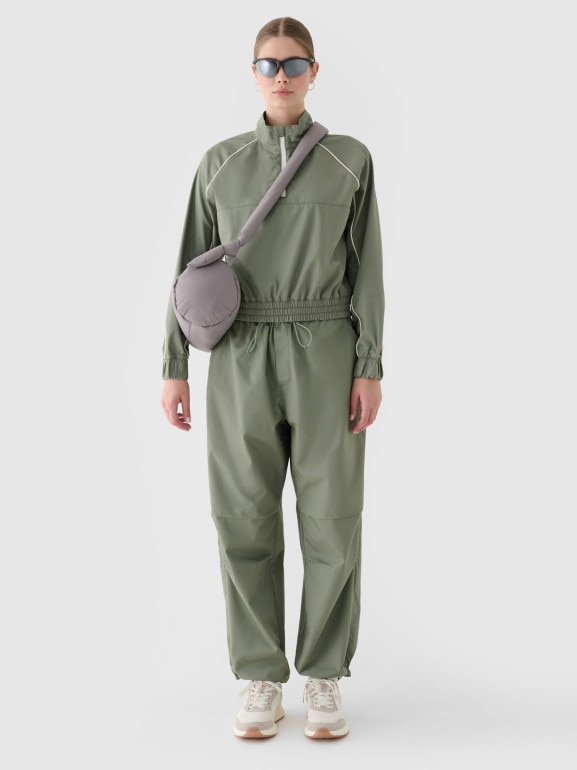 Damska kurtka przejściowa 4F 4FRSS24TTJAF0886 - zielona