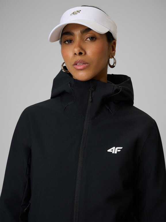Damska kurtka przejściowa 4F 4FWSS26TTJAF1111 - czarna