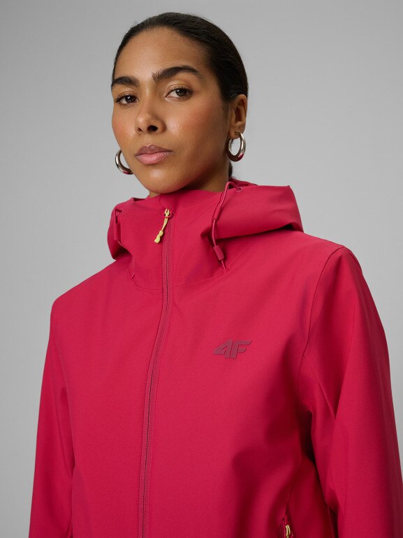 Damska kurtka przejściowa 4F 4FWSS26TTJAF1111 - różowa