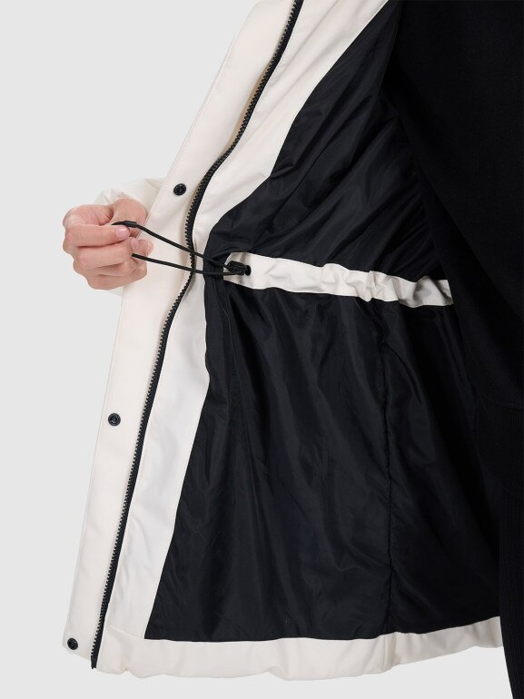 Damska kurtka puchowa 4F 4FRAW25TDJAF0799 - biała