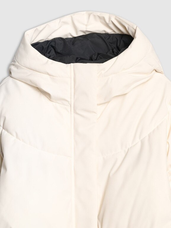 Damska kurtka puchowa 4F 4FRAW25TDJAF0799 - biała