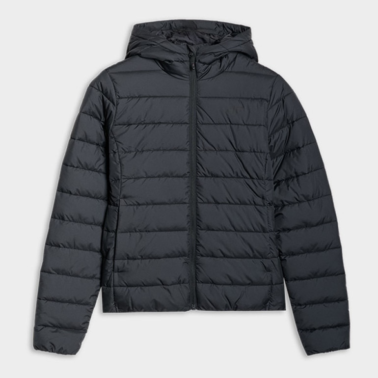 Damska kurtka puchowa pikowana 4F 4FWSS25TDJAF534 - czarna