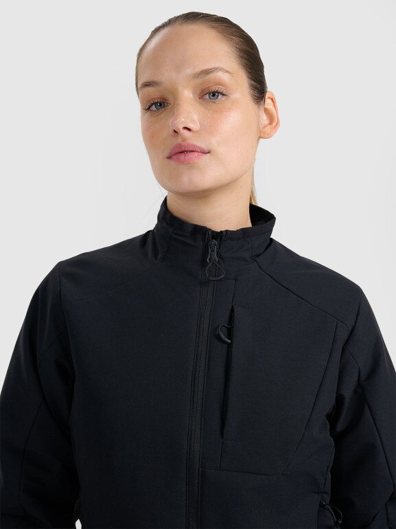 Damska kurtka puchowa trekkingowa 4F 4FWAW25TDJAF633 - czarna