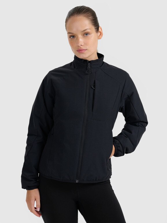 Damska kurtka puchowa trekkingowa 4F 4FWAW25TDJAF633 - czarna