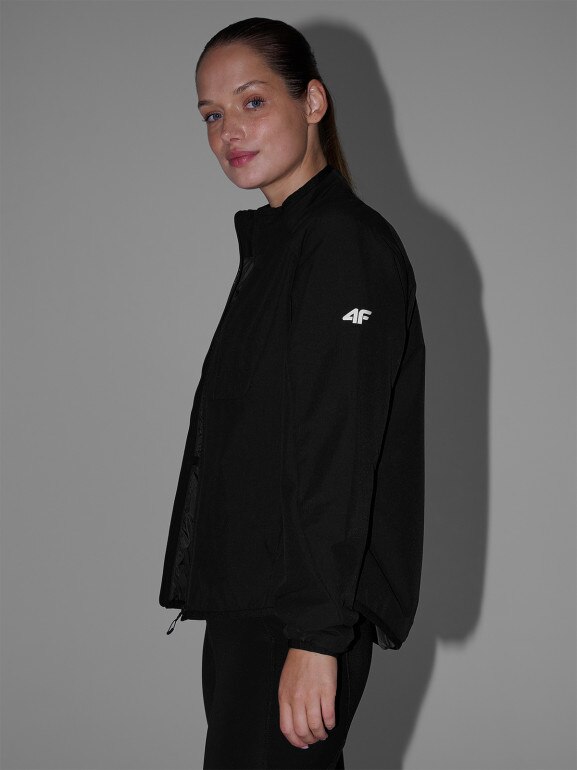 Damska kurtka puchowa trekkingowa 4F 4FWAW25TDJAF633 - czarna