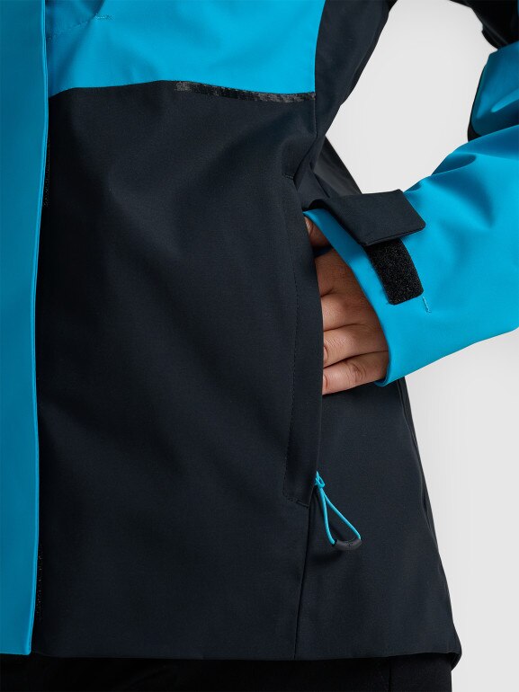 Damska kurtka trekkingowa 4F 4FWAW25TTJAF1011 - niebieska