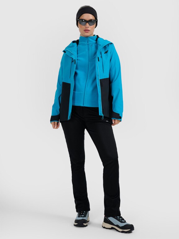 Damska kurtka trekkingowa 4F 4FWAW25TTJAF1011 - niebieska