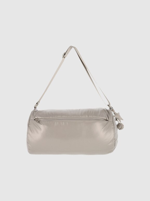 Damska torebka na ramię barrel bag 4F 4FRSS25ASBGU087 - beżowa