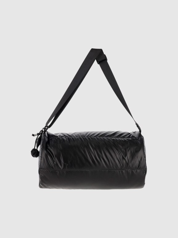 Damska torebka na ramię barrel bag 4F 4FRSS25ASBGU087 - czarna