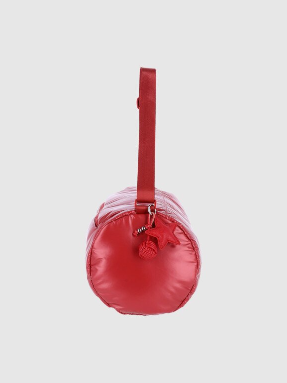 Damska torebka na ramię barrel bag 4F 4FRSS25ASBGU087 - czerwona