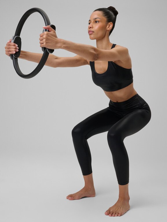 Damski biustonosz do jogi 4F 4FRSS26USBAF264 - czarny