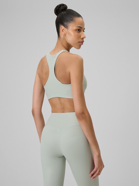 Damski biustonosz do jogi 4F 4FRSS26USBAF264 - miętowy