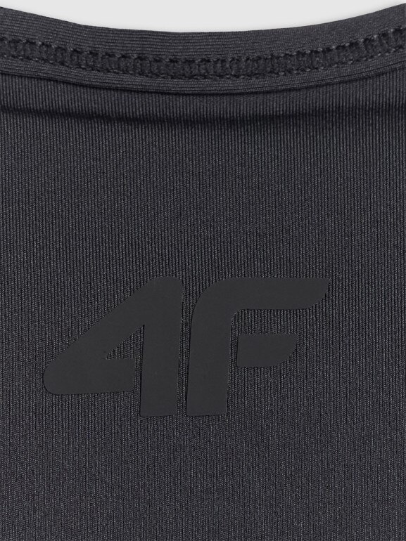 Damski biustonosz treningowy 4F 4FRSS26USBAF270 - czarny