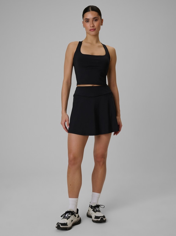 Damski crop-top treningowy 4F 4FWSS26TFSLF0751 - czarny