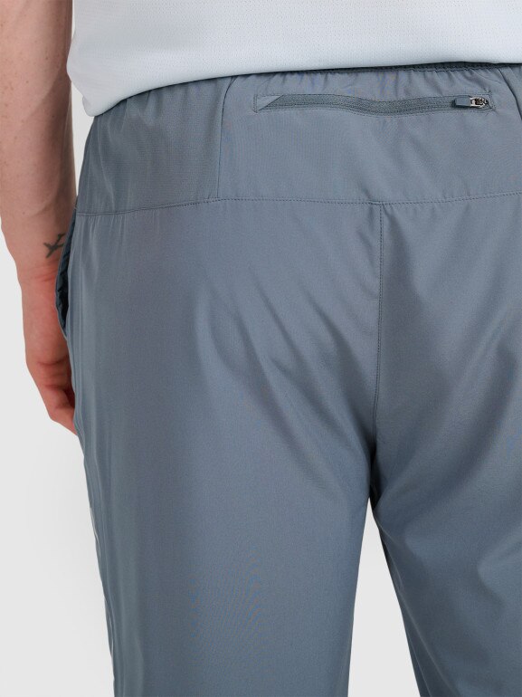 Męskie spodnie do biegania 4F 4FWAW25TFTRM1253 - szare