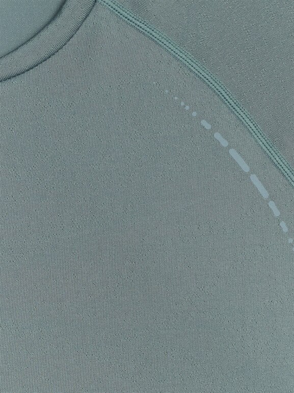 Damski longsleeve do biegania 4F 4FWAW25TFLOF415 - turkusowy