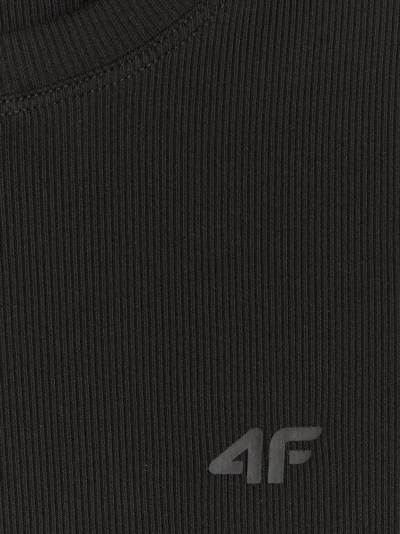 Damski t-shirt basic 4F 4FRSS26TTSHF3629 - czarny