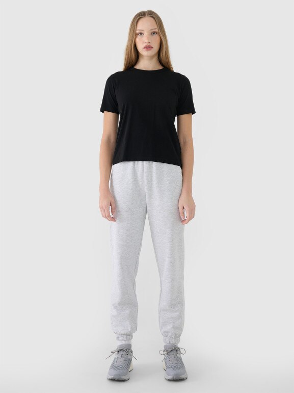 Damski t-shirt basic 4F 4FWSS25TTSHF1991 - czarny