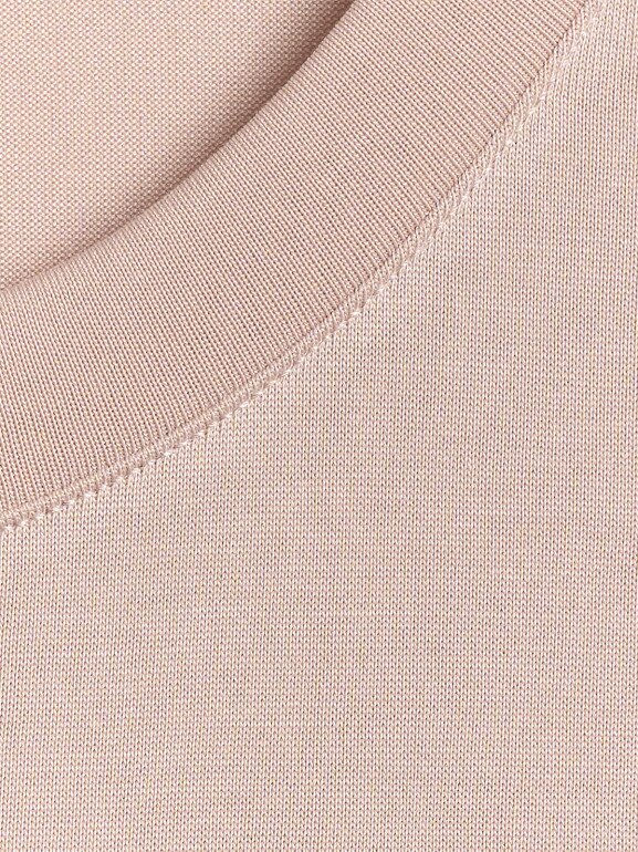 Damski t-shirt basic 4F 4FWSS26TTSHF2773 - beżowy