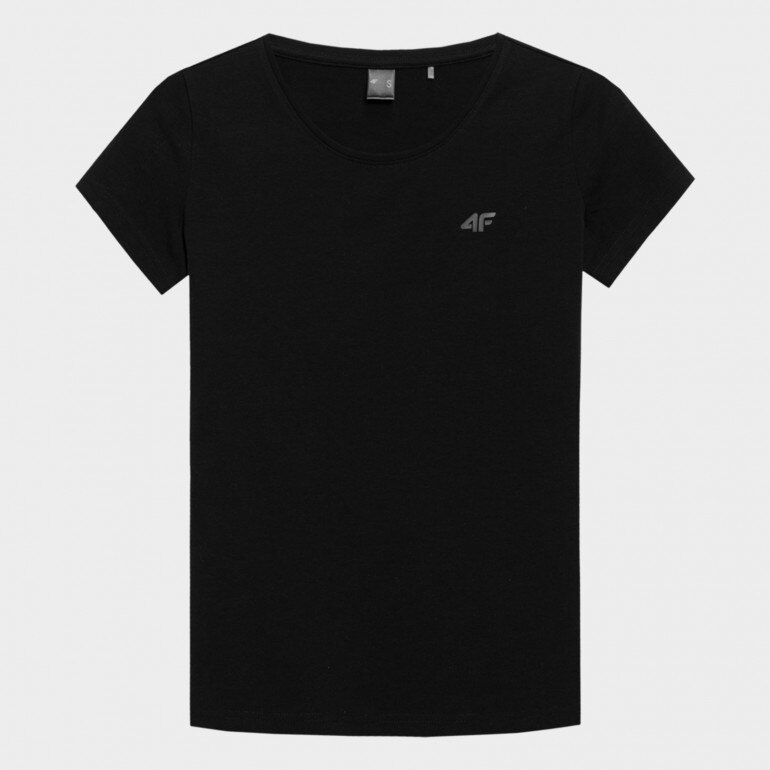 Damski t-shirt basic 4F NOSD4-TSD300 - czarny