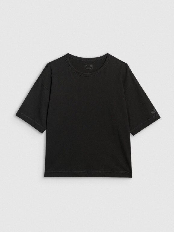 Damski t-shirt oversize 4F 4FWAW25TTSHF2350 - czarny