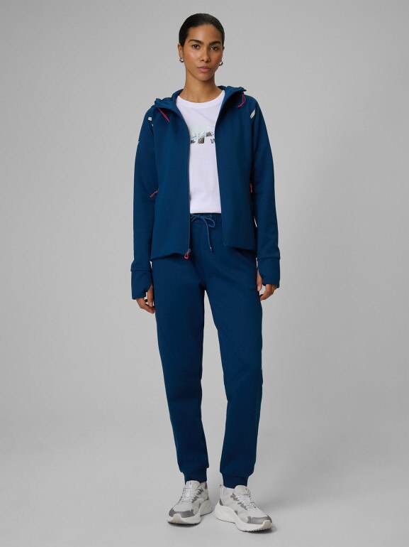 Damski t-shirt z nadrukiem 4F 4FWSS26TTSHF2775 - biały