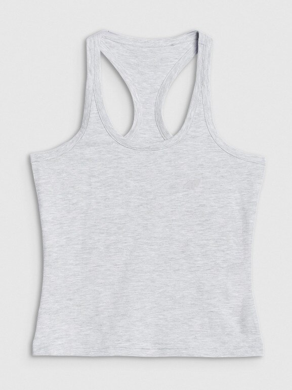 Damski top basic 4F 4FWMM00TSLEF124 - szary