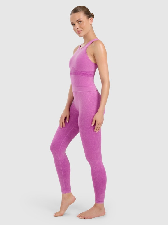 Damski top do jogi i pilatesu 4f 4FWAW25TFSLF578 - różowy