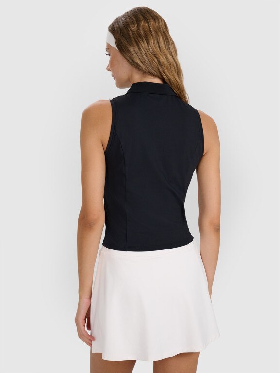 Damski top tenisowy 4F 4FRAW25TSLEF290 - czarny