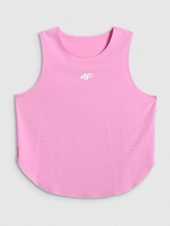 Damski top treningowy 4F 4FRSS26TFSLF1103 - różowy