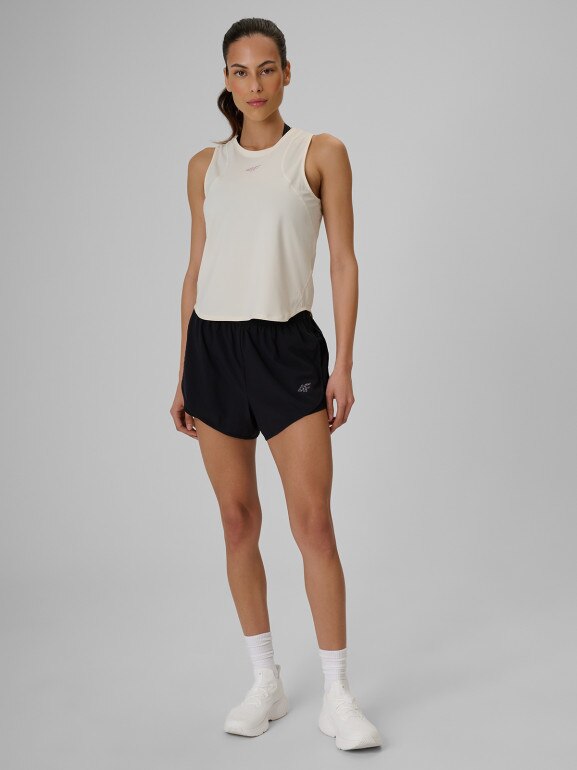 Damski top treningowy 4F 4FRSS26TFSLF1174 - biały