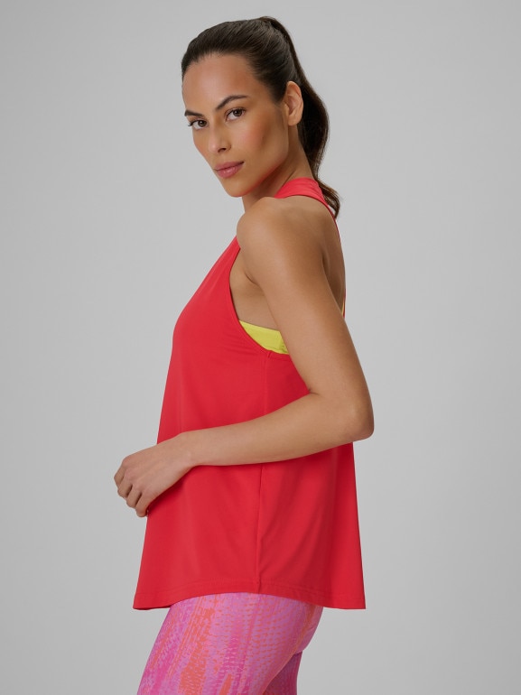 Damski top treningowy 4F 4FRSS26TFSLF1243 - koralowy