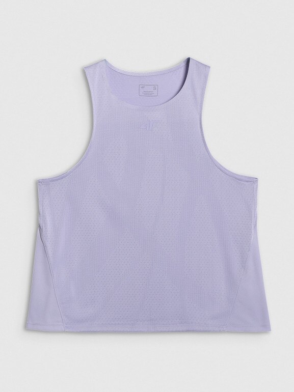 Damski top treningowy 4F 4FWAW25TFSLF572 - fioletowy