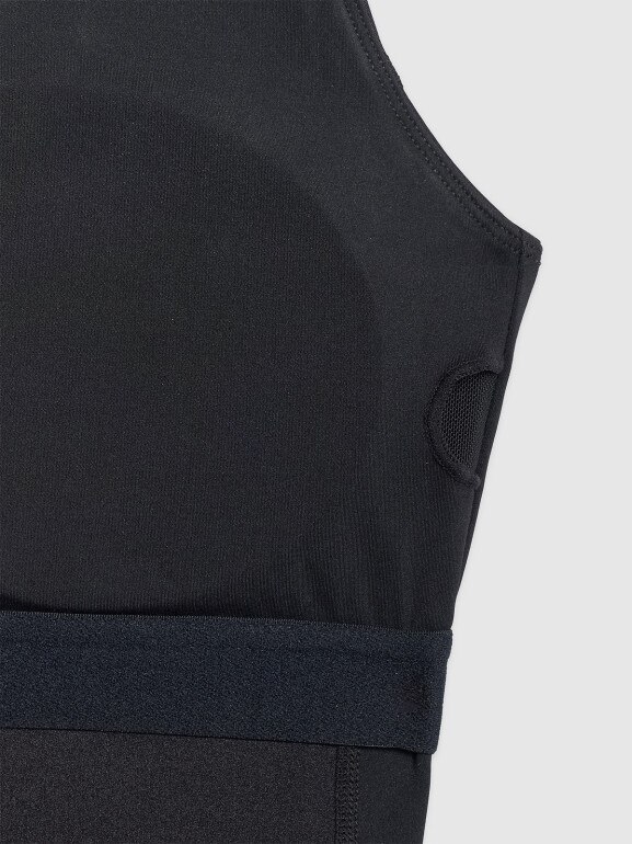 Damski top treningowy 4F 4FWAW25TFSLF573 - czarny