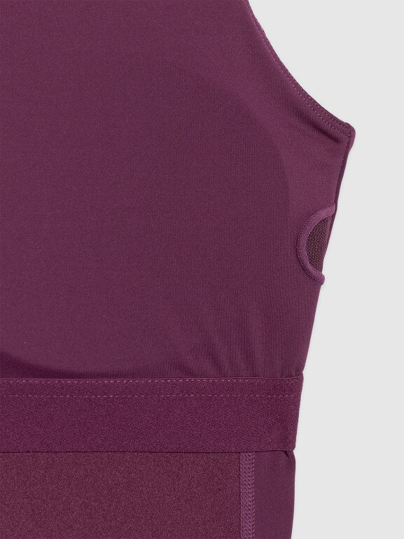 Damski top treningowy 4F 4FWAW25TFSLF573 - fioletowy