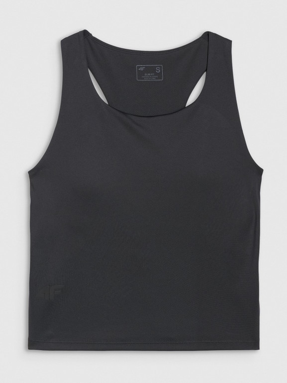 Damski top treningowy 4F 4FWMM00TFSLF0763 - czarny