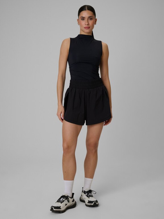 Damski top treningowy 4F 4FWSS26TFSLF0749 - czarny
