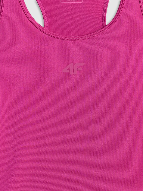 Damski top treningowy 4F 4FWSS26TFSLF0766 - różowy