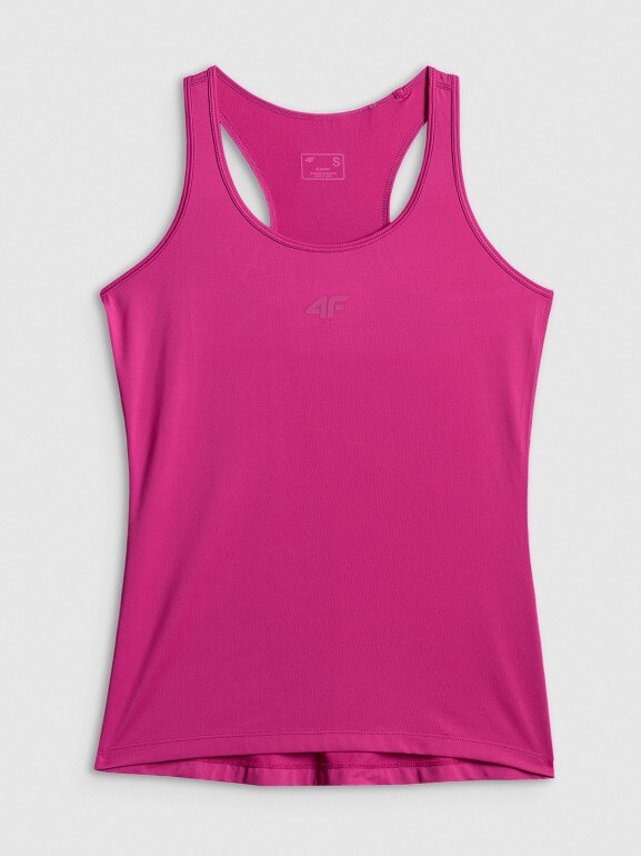 Damski top treningowy 4F 4FWSS26TFSLF0766 - różowy